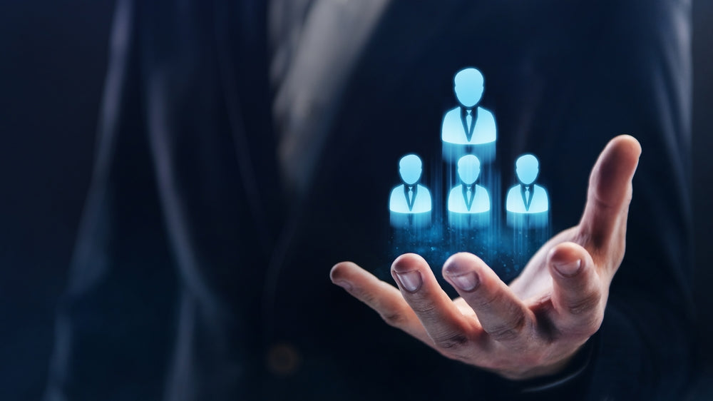 hiring manager with team