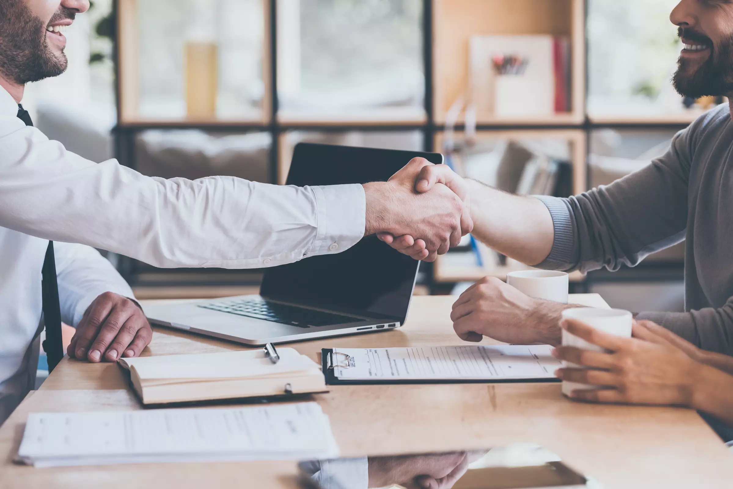 businessmen shaking hands