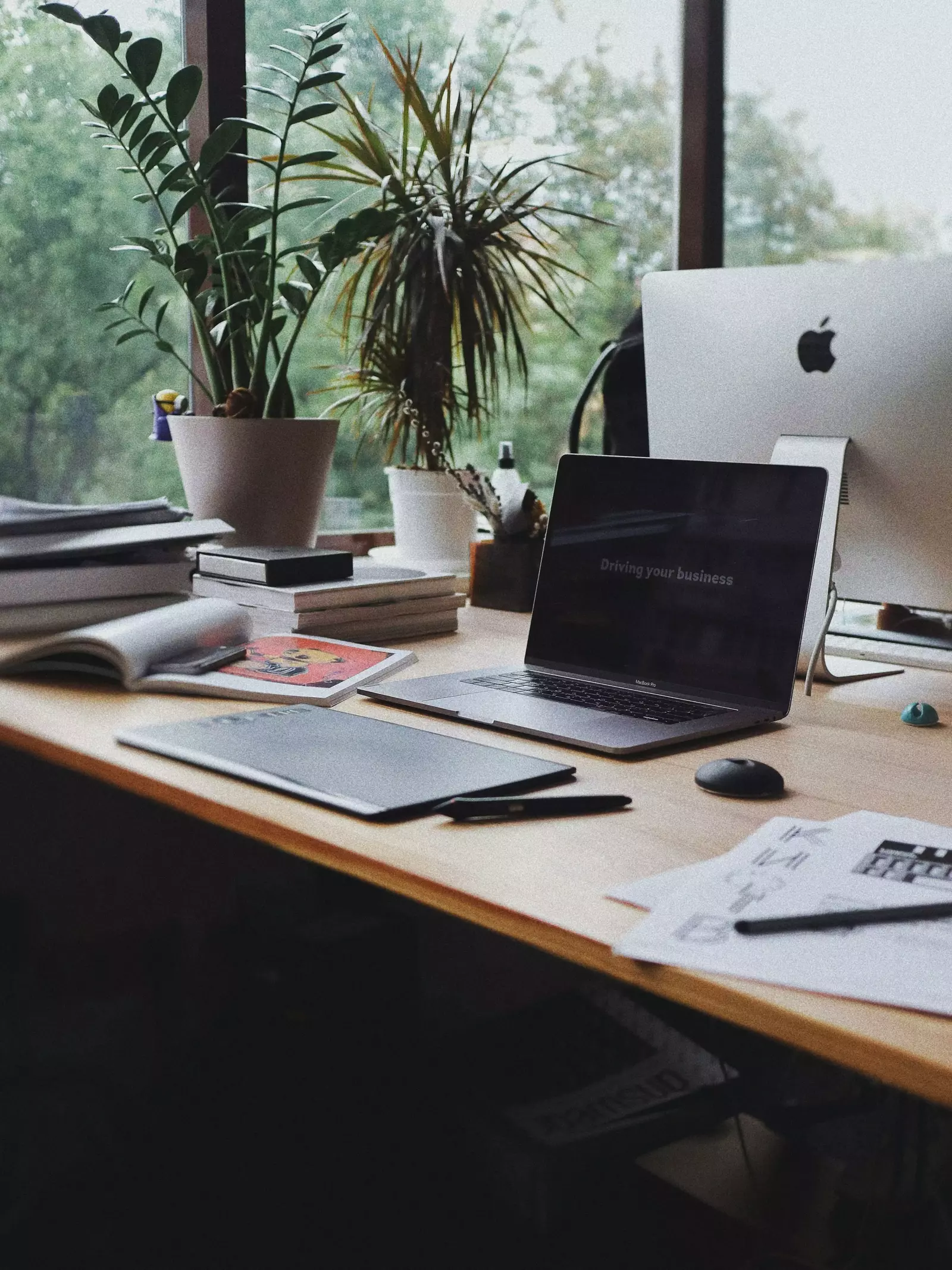 desk in office