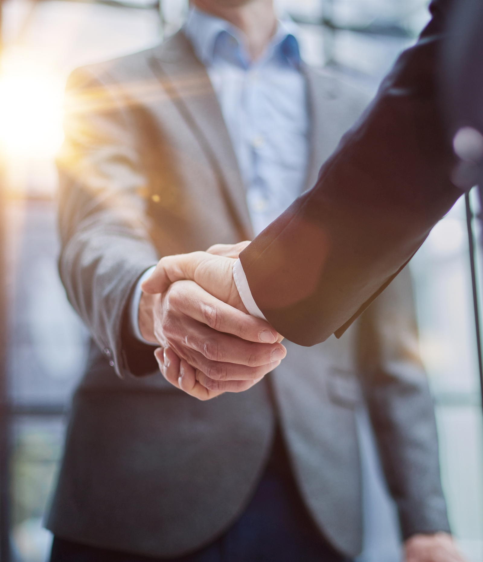 businessmen shaking hands